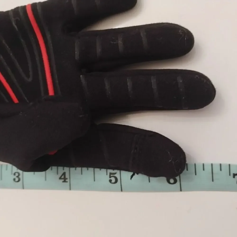 Head SENSATEC Gloves Kids Touchscreen Black with Red Accent Medium